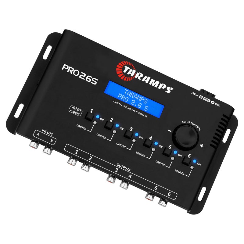 Taramp's معالج الإشارة الرقمي Taramp's Pro 2.6S مكافئ 3 نطاقات مكافأة رسومية 6 قنوات 18K أوم (RCA) مقاومة الخرج 47 أوم محدد قابل للتعديل نظام صوتي للسيارة - Image 5